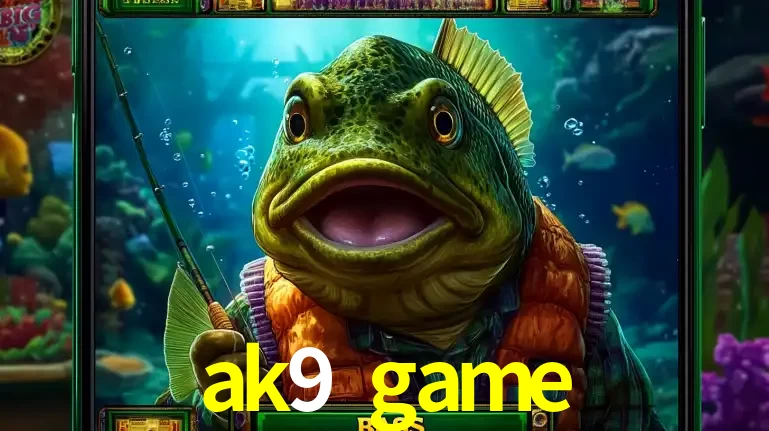 Personagem de peixe pescador do popular jogo de slot com tema de pescaria, uma das emocionantes opções de caça-níqueis para jogar e ganhar no cassino ak9 game.