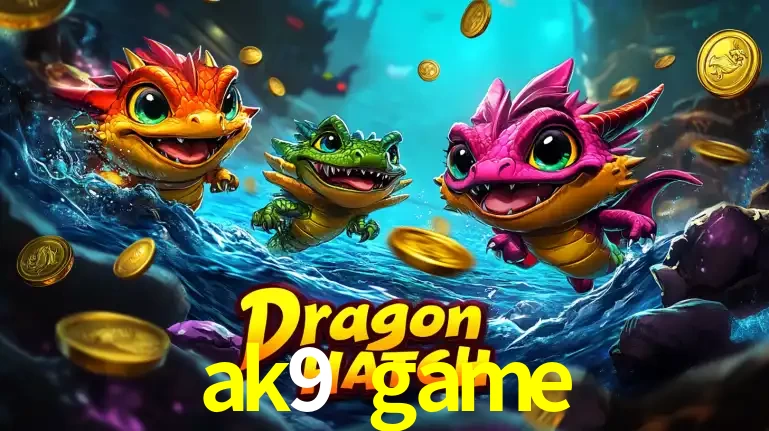 Arte promocional do jogo Dragon Hatch com três adoráveis dragões bebês nadando entre moedas de ouro, um dos slots mais divertidos para jogar no cassino ak9 game.