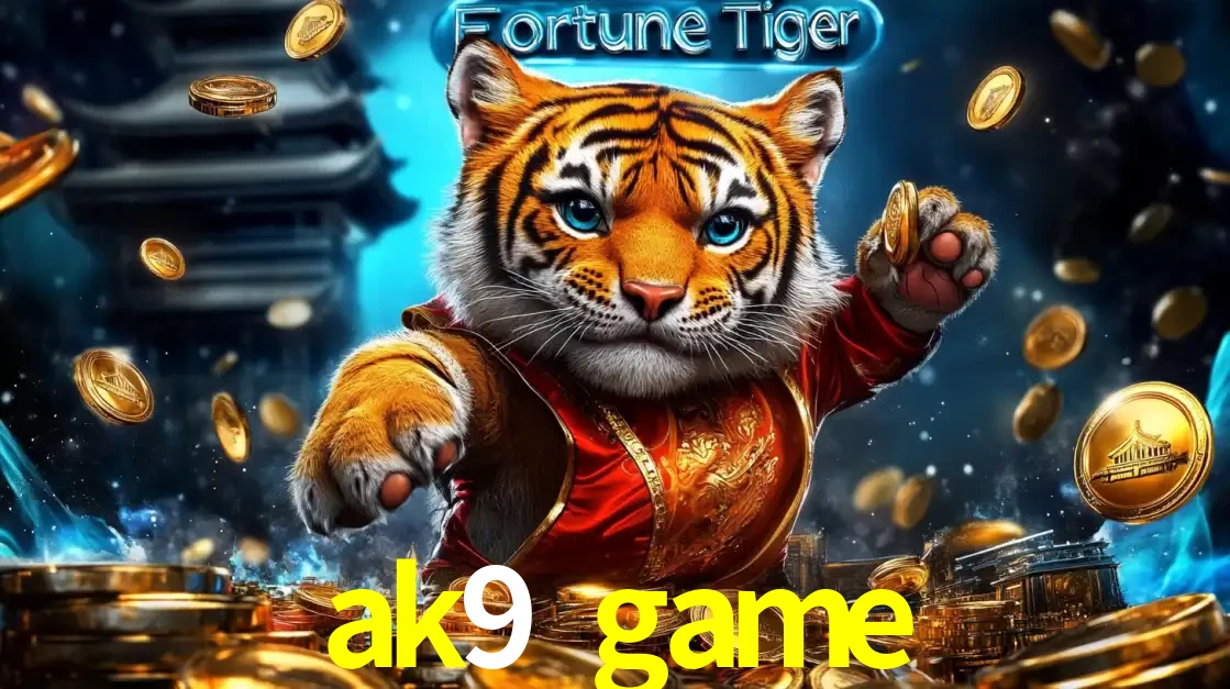Imagem promocional do jogo de slot Fortune Tiger, com um tigre majestoso em traje tradicional cercado por uma fortuna em moedas de ouro, disponível agora no cassino ak9 game.